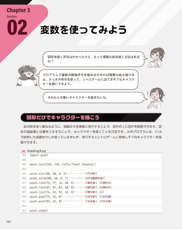 [互换中]通过游戏学习Python！在Pyxel中开始复古游戏编程[288P]