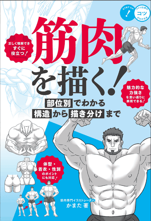 [已完成]肌肉的画法!通过部位了解结构并进行区分描绘[130P]