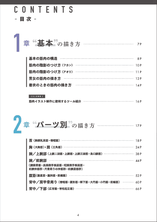 [已完成]肌肉的画法!通过部位了解结构并进行区分描绘[130P]