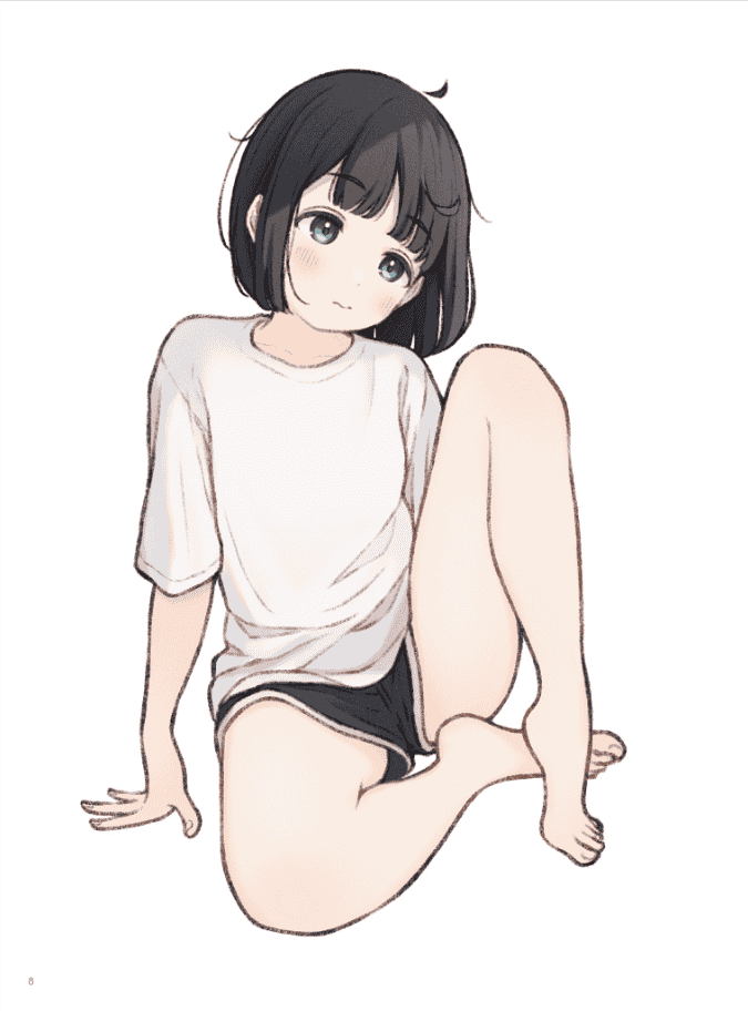 [已完成][近期下架]川口一沙的女孩插画姿势集自然可爱的日常姿势350[176P]