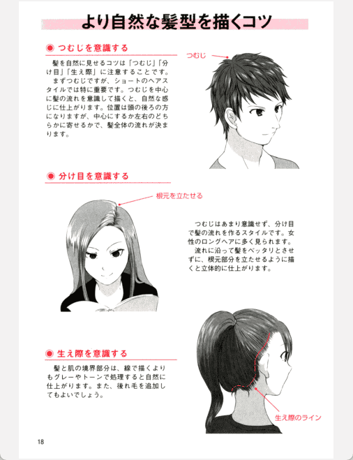 [已完成]漫画人物的发型资料集[133P]