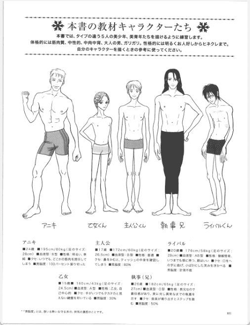 [已完成]角色设计★素描Vol.1 少年的描绘方法[156P]