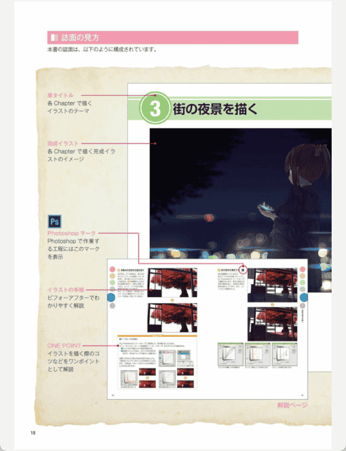 [已完成]SAI×Photoshop背景的画法 自如地表现季节和时间的流逝 附带DVD光盘PSD文件[163P]