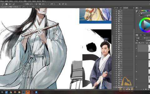 [课程中心]壳中蝎水墨古风插画第五期[高清画质]