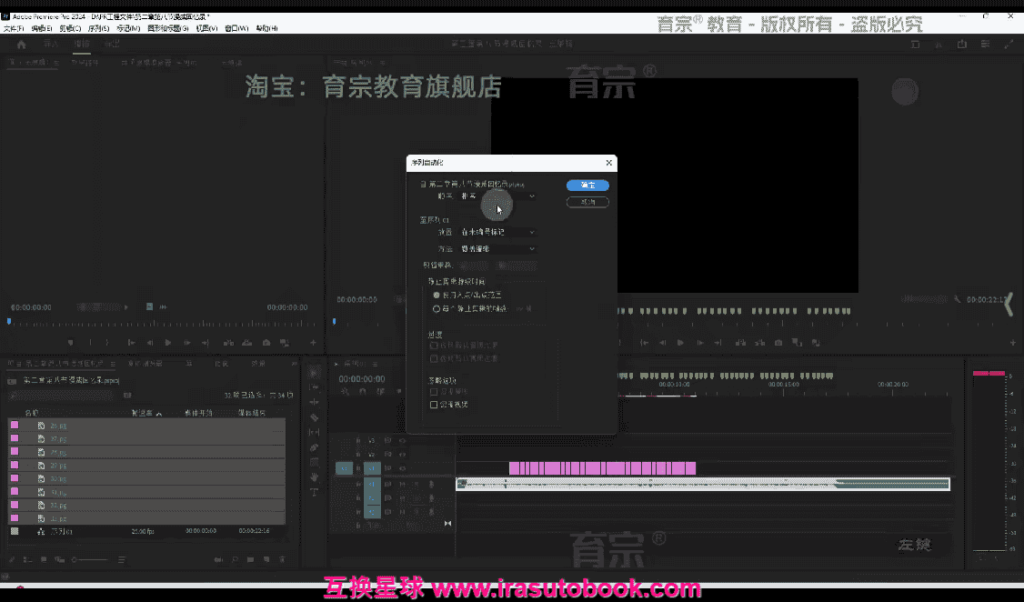 [课程中心]育宗教育Pr2024影视剪辑教程零基础入门[高清画质]