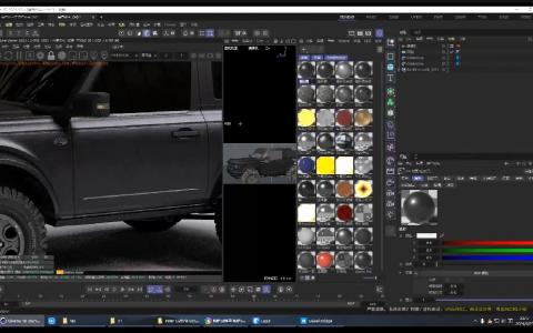 [课程中心]吴名小伙写实汽车渲染课程2025年结课C4D+OC[高清画质]
