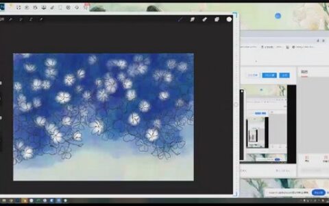 [课程中心]苜芝procreate仿岩彩花卉专题2024[高清画质]