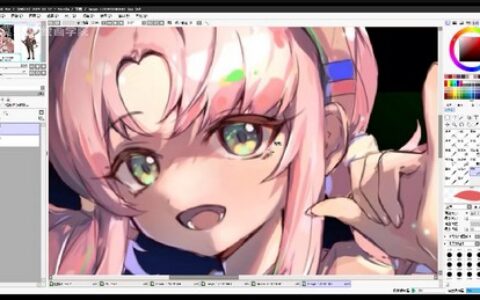 [课程中心]莫那月罪日系平涂头像团练2024[高清画质]