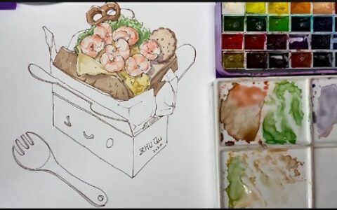 [课程中心]竹取水彩课456节[高清画质]