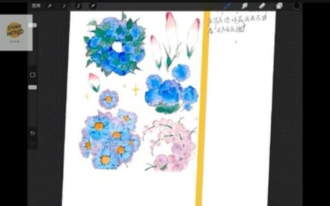 [课程中心]姜糖水彩上色风格系统课第一期2024[高清画质]