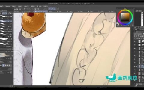 [课程中心]画鸽就位迟来椿帅气男性角色厚涂插画班2024[高清画质]