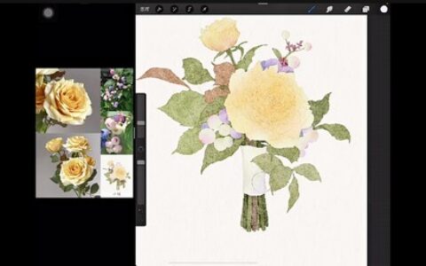 [课程中心]柟时光IPad水彩花卉课[高清画质]