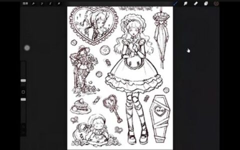 [课程中心]今日有学创意贴纸插画少女感人物特训班2022[高清画质]