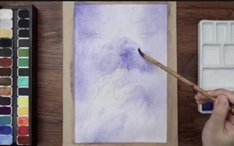 [课程中心]眠桃古风妖灵水彩课[高清画质]