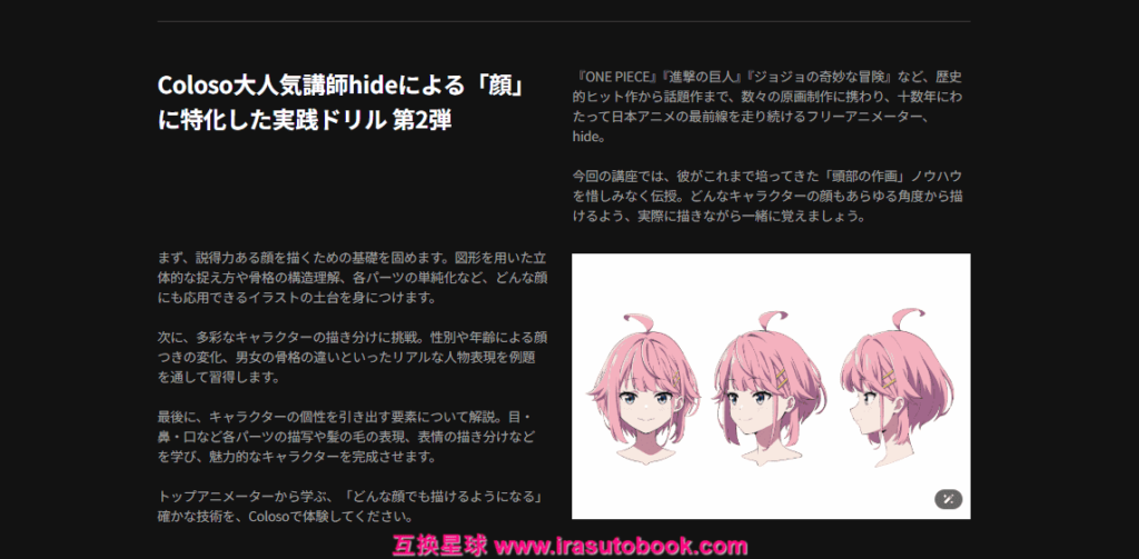 [COLOSO]どんなキャラクターでも描ける！描いて覚える顔の描き方ドリル[高清画质]