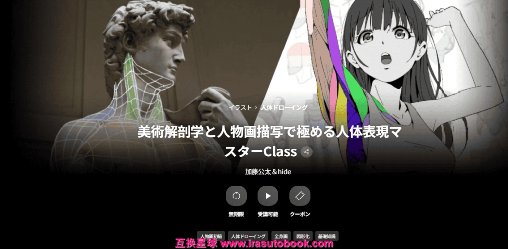 [COLOSO]美術解剖学と人物画描写で極める人体表現マスターClass[高清画质]