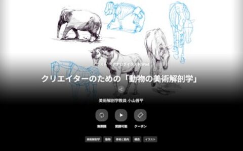 [日韩课程]动物美术解剖学：创作者指南[高清画质]