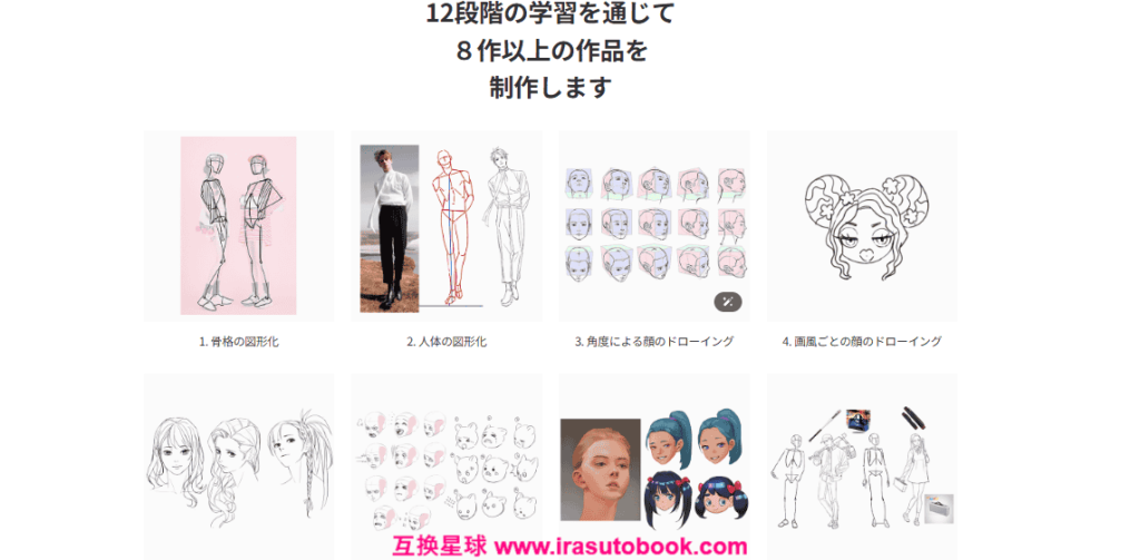[日韩课程]从面部入手掌握不同画风的角色绘画技巧[高清画质]