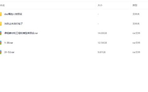 [课程中心]人物与服装概念 DAZ，MD，C4D结合案例教程，MG动画自习室[高清画质]