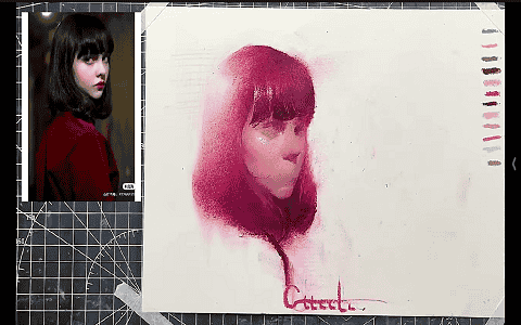 [课程中心]Cttcctc的油画棒人像系统课2024[高清画质]