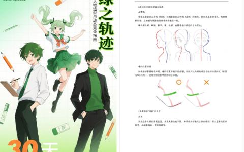 [已完成]绿之轨迹：动漫人物造型完全指南[197P]