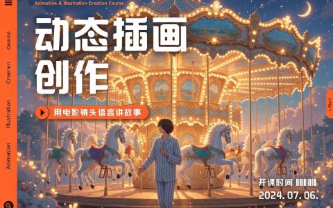 [课程中心]动态插画创作课第1期[高清画质]