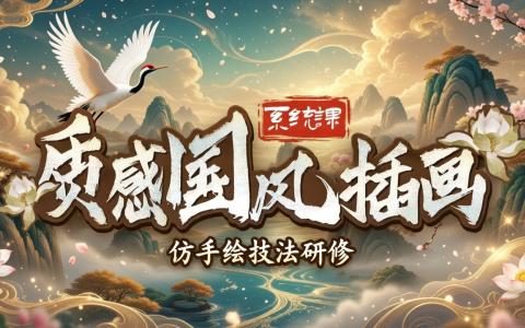 [课程中心]质感国风插画系统课1+2期[高清画质]