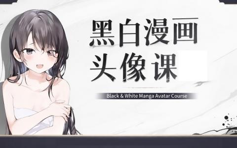 [课程中心]黑白漫画头像课[高清画质]