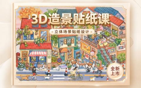 [课程中心]3D造景贴纸课：立体场景设计[高清画质]