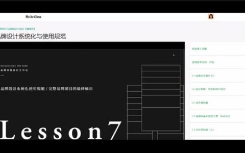 [课程中心]王胤卓品牌视觉设计大师课[高清画质]