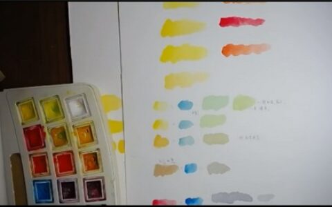 [课程中心]溪风桃年国风场景水彩课[高清画质]