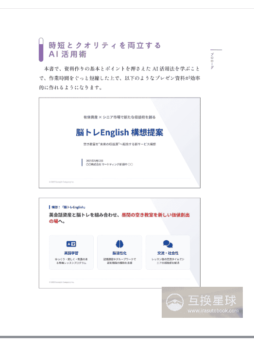 [互换中]工作时间缩减至1/10！初学者的生成式AI×资料制作技巧[156P]