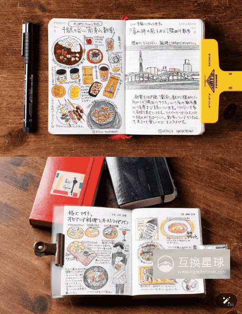 [互换中]钢笔画手帐创作指南：绘图日记[160P]