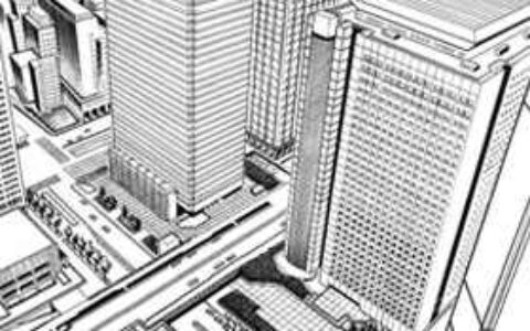 [场景线稿]现代建筑物[09P]