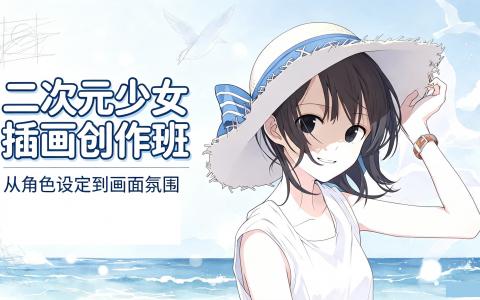 [课程]二次元少女插画创作班[高清画质]