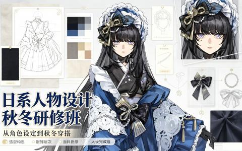 [课程]日系人物设计秋冬研修班[高清画质]