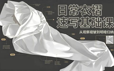 [课程]日常衣褶速写基础课[高清画质]