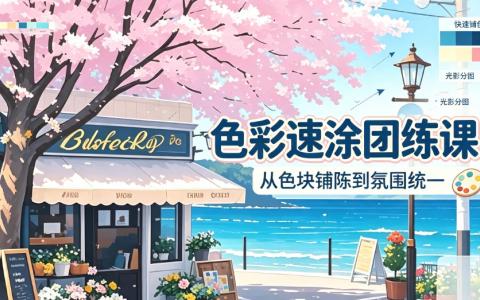[课程]色彩速涂团练课[高清画质]