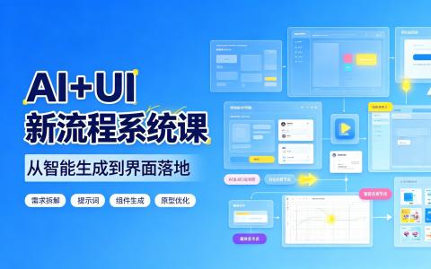 [课程]AI+UI 新流程系统课[高清画质]