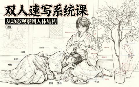 [课程]双人速写系统课[高清画质]