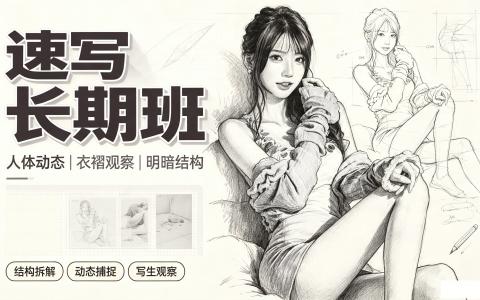 [课程]速写长期系统班[高清画质]