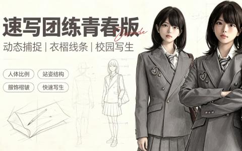 [课程]速写团练青春版[高清画质]