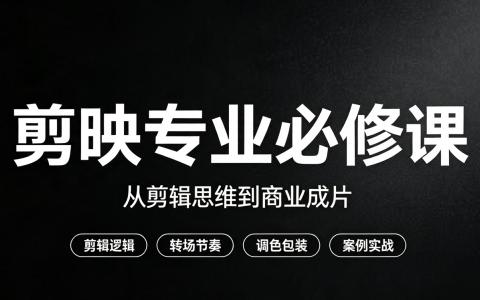 [课程]剪映专业必修课[高清画质]