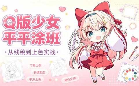 [课程]Q版少女平涂班[高清画质]