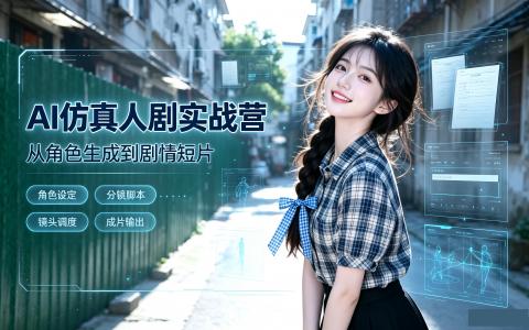 [课程]AI仿真人剧实战营[高清画质]