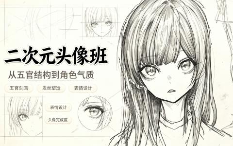 [课程]二次元头像班[高清画质]