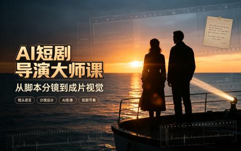 [课程]AI短剧导演大师课[高清画质]