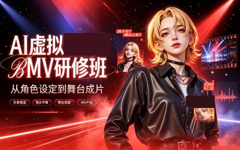 [课程]AI 虚拟偶像MV 研修班[高清画质]